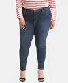 Levi's 721 High Rise Skinny Jean In Blue Story In Blue