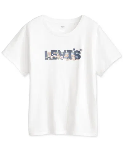 Levi's Trendy Plus Size Perfect Logo Cotton T-shirt