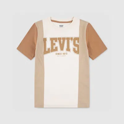 Levi's Levis Tri Colorblock Tee Big Boys S-xl T-shirt Xl In Neutral