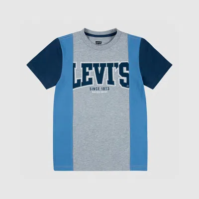 Levi's Tri Colorblock Tee Big Boys S-xl T-shirt Xl In Blue