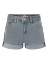 Levi's Turn Up-hem Denim Shorts In Blue