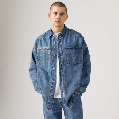 Levi's Twist Shacket In Blue