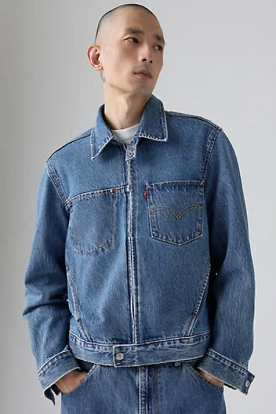 Levi's Twist Trucker Jacket In Blue
