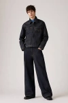 Levi's Japanese Selvedge Denim Wide Leg Jeans In Black
