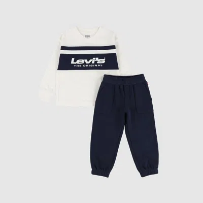 Levi's Twofer & Fleece Pants Set Toddler Boys 2t-4t 2t In Multi