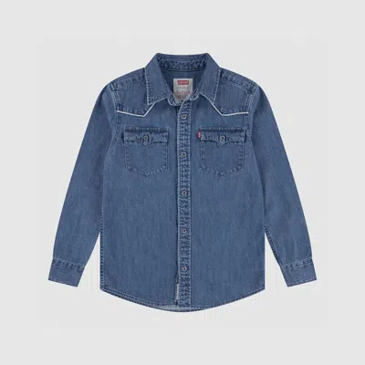 Levi's Twofer Ls Western Tee Big Girls S-xl T-shirt S In Blue