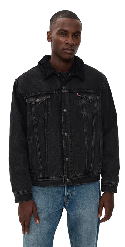 Levi's Type 3 Sherpa Trucker Jacket Built To Last Sherpa Trk In Black