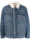 Levi's Sherpa Trucker Jacket Blue In Blue