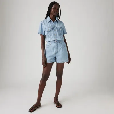 Levi's Type Iii Romper In Blue