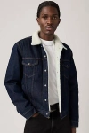 Levi's Type Iii Sherpa Trucker Jacket In Blue