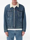 Levi's Type Iii Sherpa Trucker Jacket In Blue