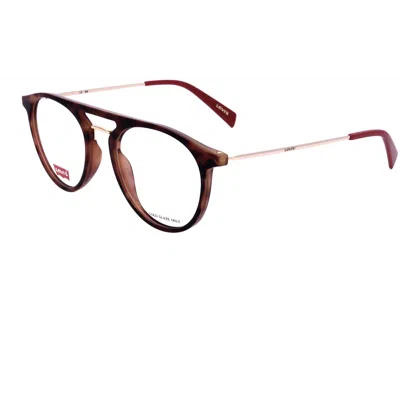 Levi's Unisex 51 Mm Red Opticals In Brown