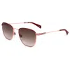 Levi's Unisex 52 Mm Brown Sunglasses