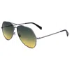 Levi's Unisex 60 Mm Green Sunglasses
