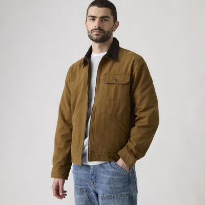 Levi's Utility Zip Jacket In Brown