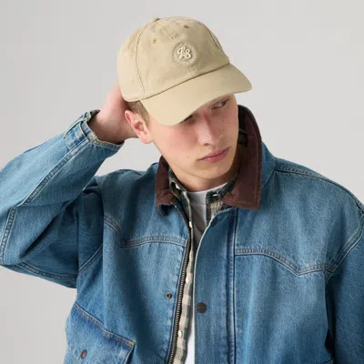 Levi's Varsity Baseball Cap In Beige / Light Design