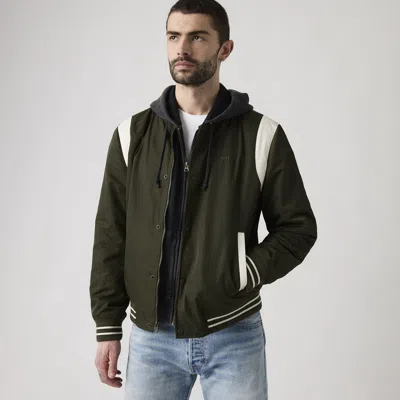 Levi's Varsity Bomber Jacket In Green