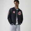 Levi's Varsity Patch Bomber Jacket In Blue