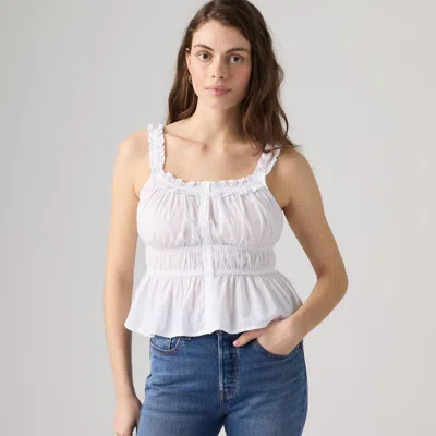 Levi's Vera Sleeveless Blouse In White