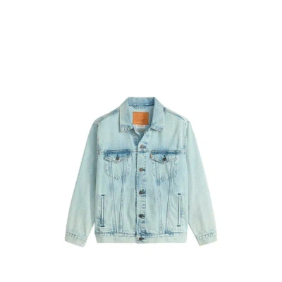 Levi's Veste Droite En Denim De Coton In Blue
