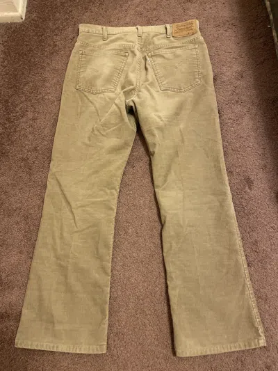 Pre-owned Levi's Vintage 80's  Corduroy Jeans Flared Bootcut In Brown