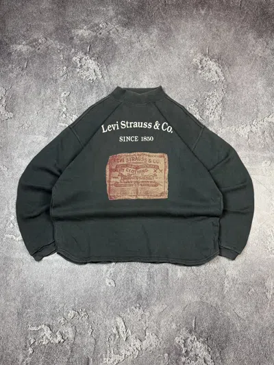 Pre-owned Levi's Vintage 90's  Tab Grey Faded Sweatshirt In Gray