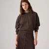 Levi's Vintage Boxy Sweatshirt In Womens Fleece Java