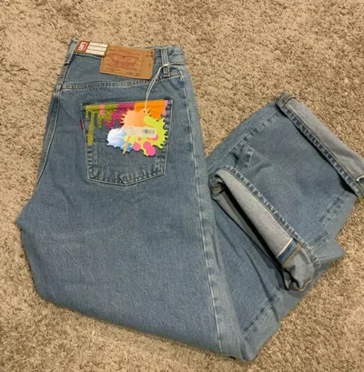 Pre-owned Levi's Levis Vintage Clothing Lvc 1984 501 Selvedge Jeans Double Good 34x32 Rt$295 In Blue