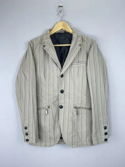 Pre-owned Levis Vintage Clothing X Vintage Levi Strauss & Co Multipocket Stripes Khaki Jacket In Stripe Khaki