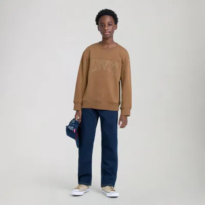 Levi's Vintage Collegiate Crewnec Big Boys 8-20 Sweatshirt L In Gold