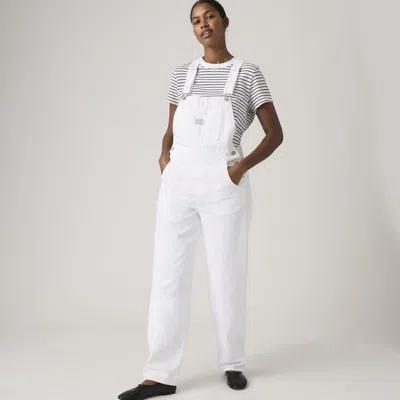 Levi's Vintage Denim Overalls In White