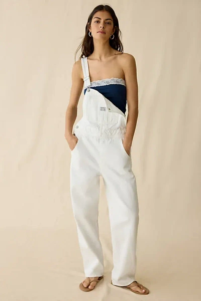 Levi's Vintage Denim Overalls In Tooth Fairy, Women's At Urban Outfitters In White