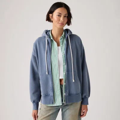 Levi's Vintage Garment Dye Oversized Hoodie In Blue
