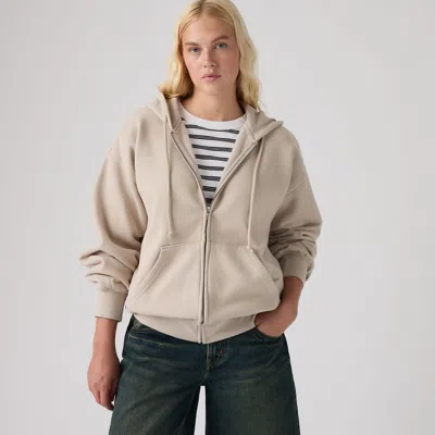 Levi's Vintage Garment Dye Relaxed Hoodie In Gray