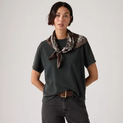 Levi's Vintage Garment Dye Short-sleeve Tee T-shirt In Black