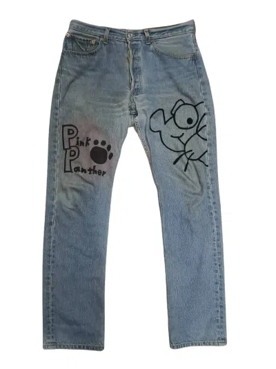 Pre-owned Levi's Vintage  501xx Custom – Pink Panther Grail In Blue