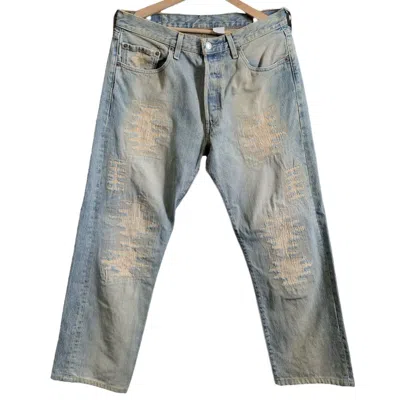 Pre-owned Levi's Vintage Levis 501 Distressed Boro Denim Jeans In Blue