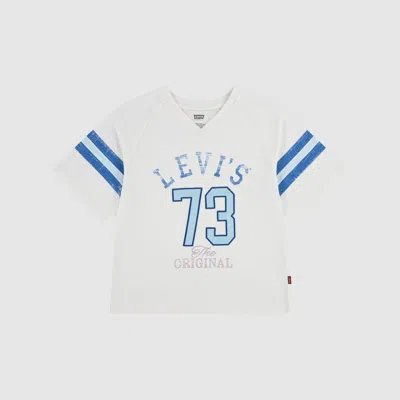 Levi's Vintage Sport Oversized Tee Big Girls 7-16 T-shirt L In Egret