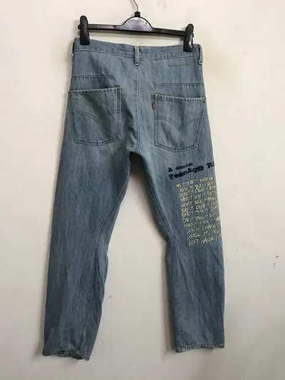 Pre-owned Levi's Vtg 2002  Engineered Japan Regular Denim Riot Jeans In Blue