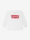 LEVI'S WEAR BABY BOYS LONG SLEEVE LOGO T-SHIRT 36 MTHS WHITE