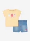 LEVI'S WEAR BABY GIRLS FRUITY T-SHIRT AND SHORTS SET