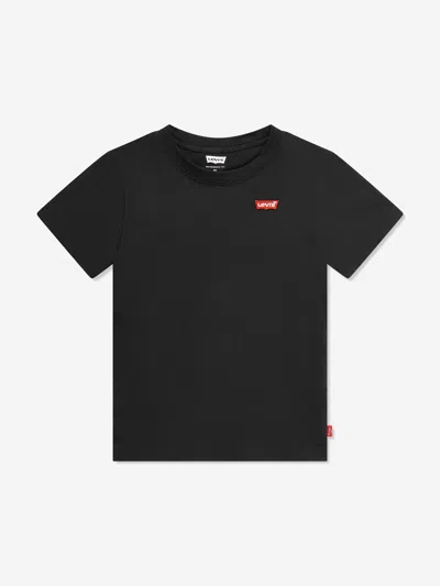 Levi's Wear Kids' Boys Batwing Chest Logo T-shirt In Black