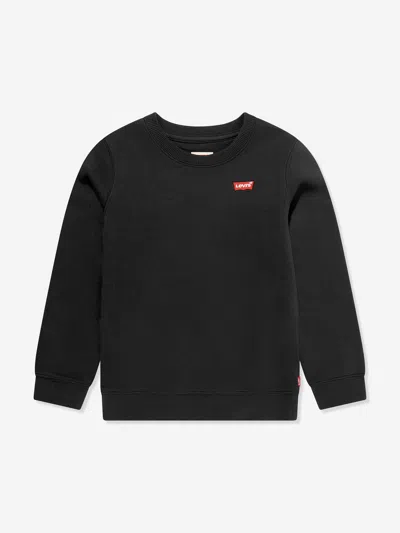 Levi's Wear Kids' Boys Mini Logo Sweatshirt In Black