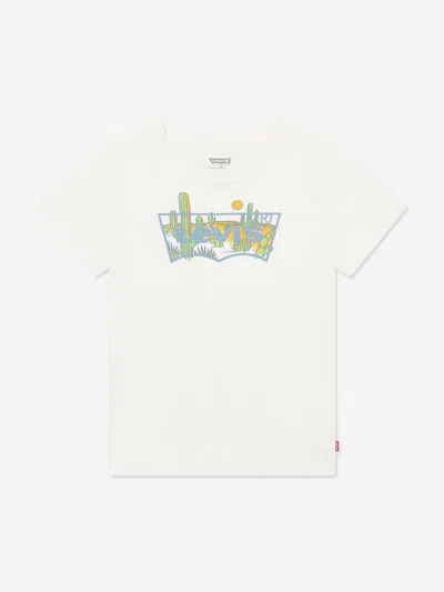 Levi's Wear Kids' Boys Sunny Desert T-shirt In White