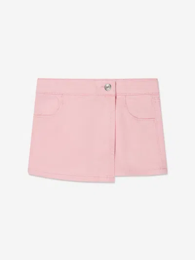 Levi's Wear Kids' Girls Pigment Dye Denim Skort In Pink