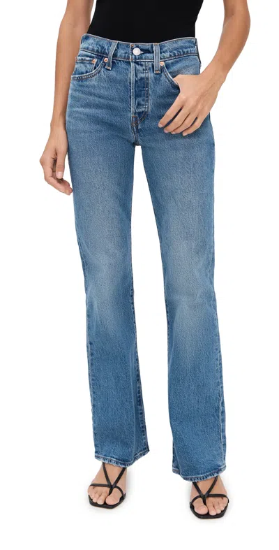 Levi's Wedgie Boot Jeans Fair Point In Blue