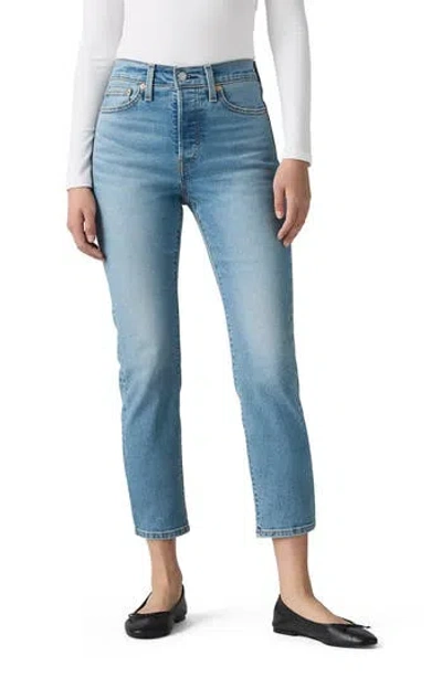 Levi's® Wedgie High Waist Ankle Straight Leg Jeans In Blue