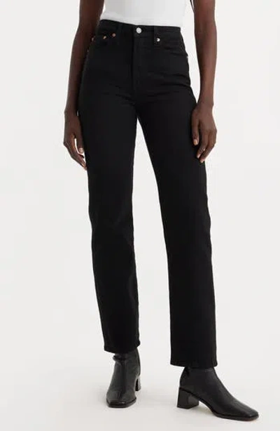 Levi's® Wedgie High Waist Straight Leg Jeans In Flash Black