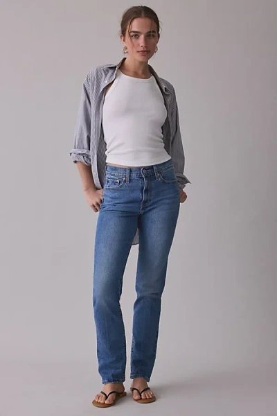 Levi's Wedgie High-rise Slim Fit Jeans In She's In The Zone, Women's At Urban Outfitters