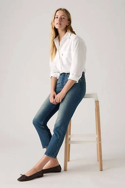Levi's Wedgie Straight Jeans In Blue